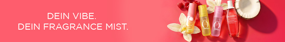 Werbekampagne mit dem Slogan Dein Vibe. Dein Fragrance Mist.